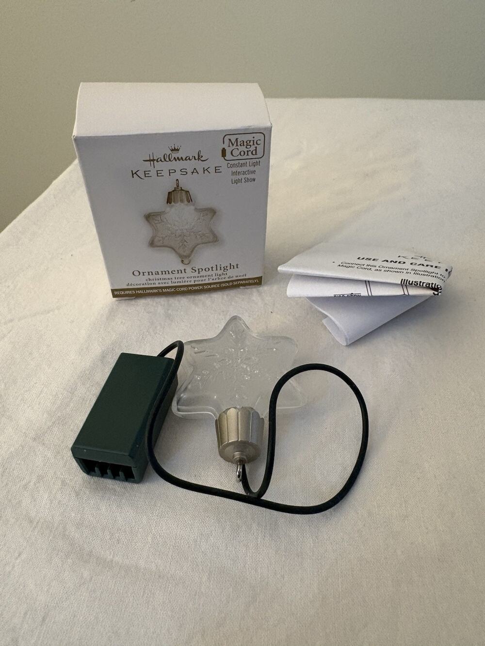 Hallmark Keepsake Star Magic Cord Christmas Tree Ornament Spotlight 2011